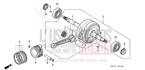VILEBREQUIN/PISTON ANF125T6 de 2006